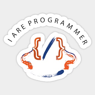 i are programmer Sticker